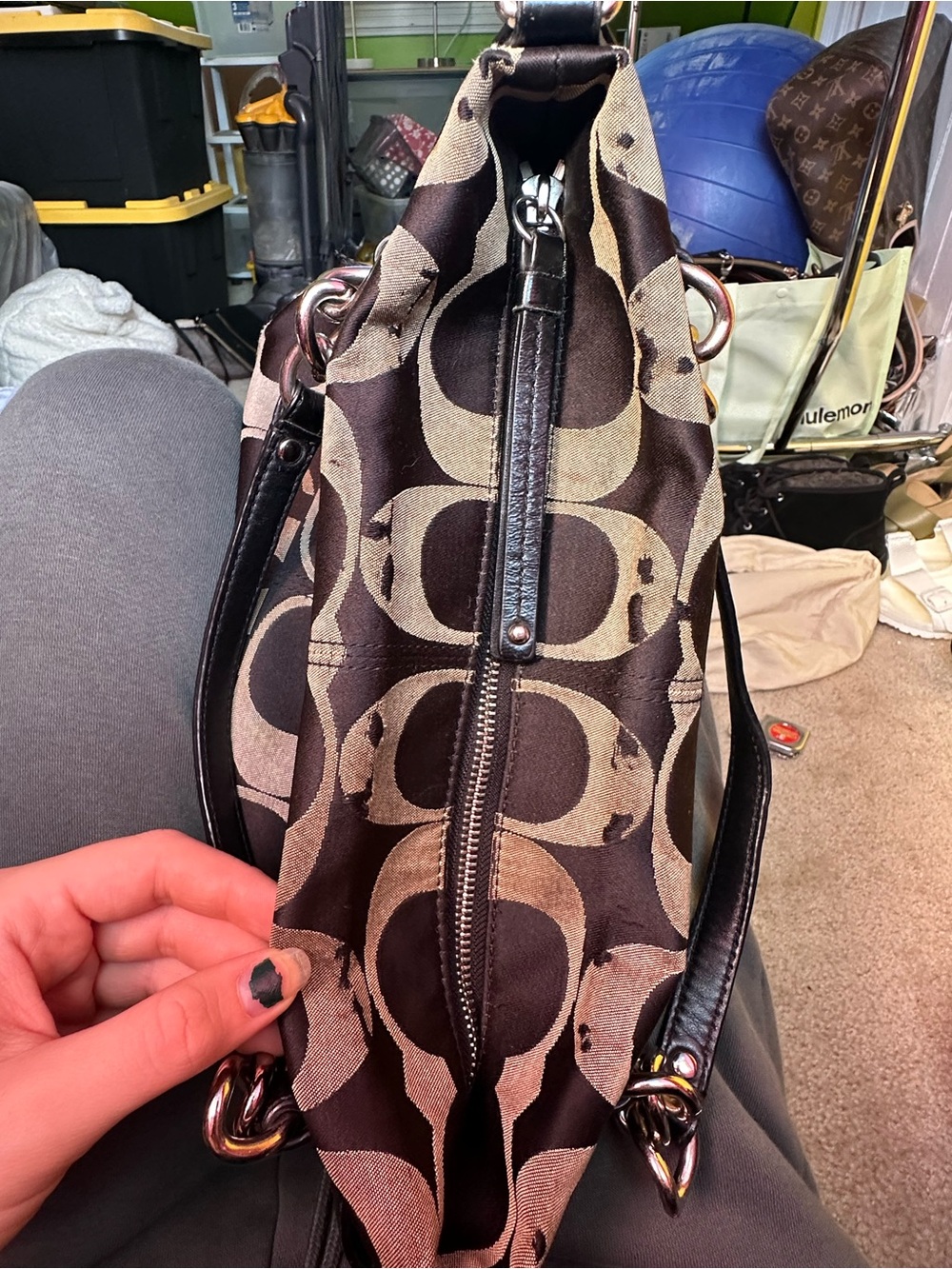 Coach Brooke Signature Sateen Hobo Bag - Picture 11 of 12